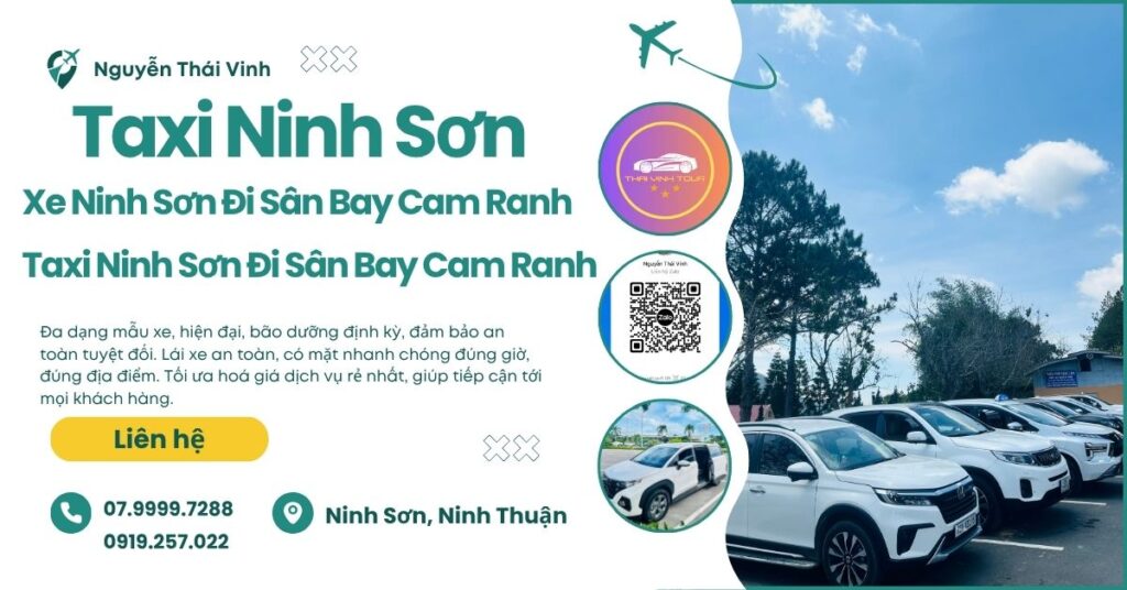 taxi ninh sơn ninh thuận giá rẻ uy tín tại phan rang ninh thuận xe mới sạch sẽ.