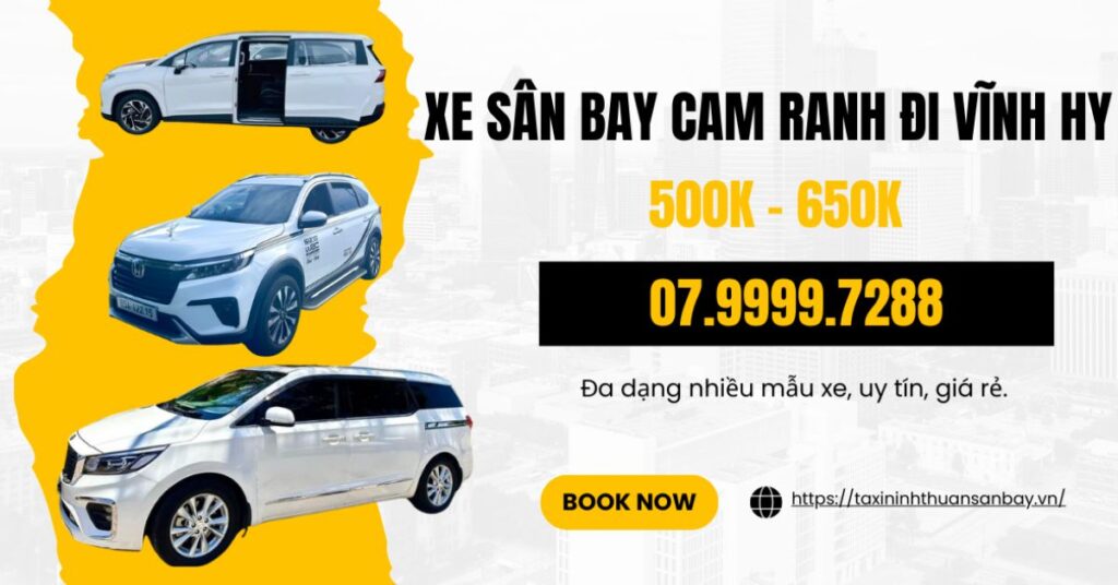 xe sân bay cam ranh đi vĩnh hy
