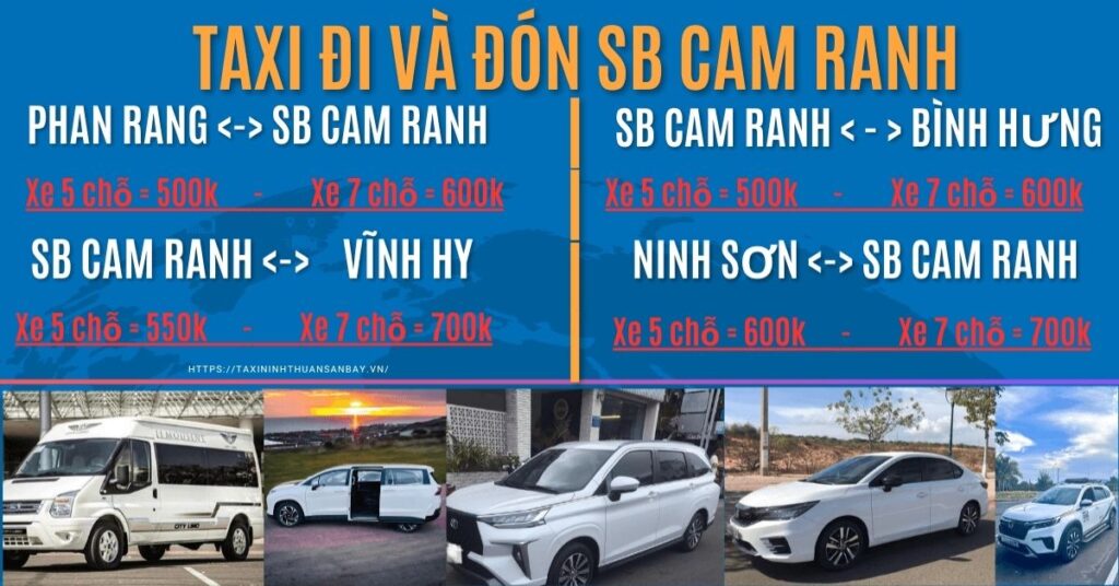 xe đưa đón sân bay cam ranh