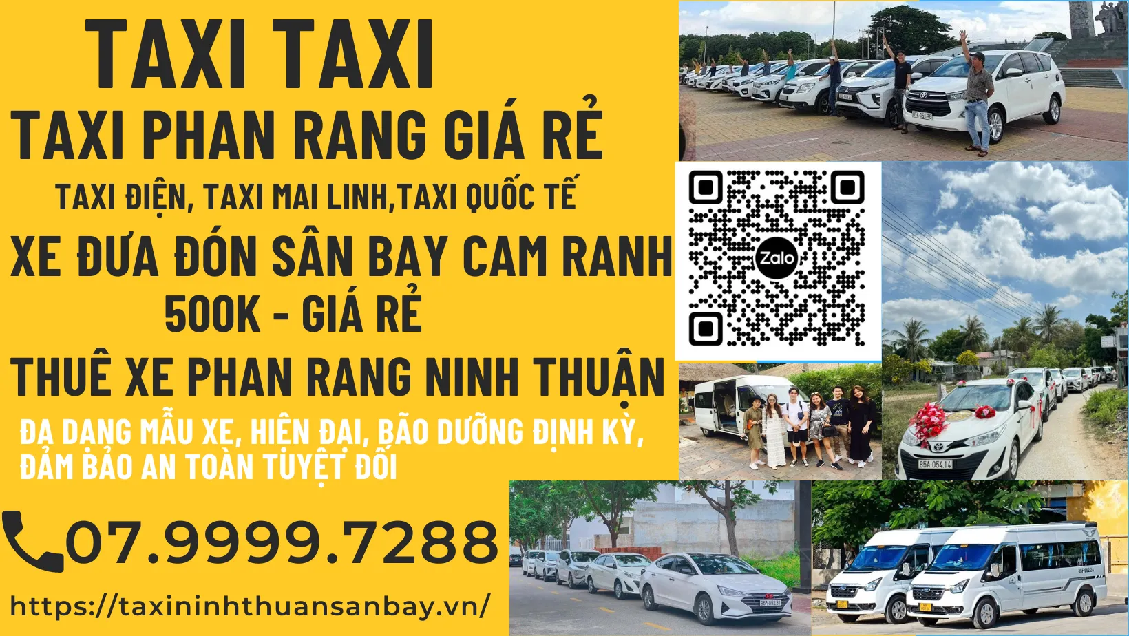 Taxi Phan Rang Ninh Thuận Giá Rẻ Uy Tín 2025 - 07. 9999.7288 4 taxi ninh thuận