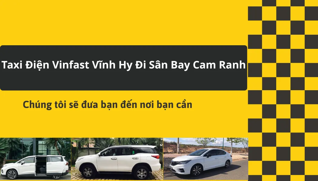 taxi vĩnh hy 3 Taxi Điện Vinfast Vĩnh Hy Đi Sân Bay Cam Ranh