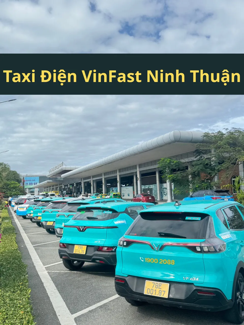 Dịch vụ Taxi Điện VinFast Sân Bay Cam Ranh 2 taxi điện vinfast ninh thuận