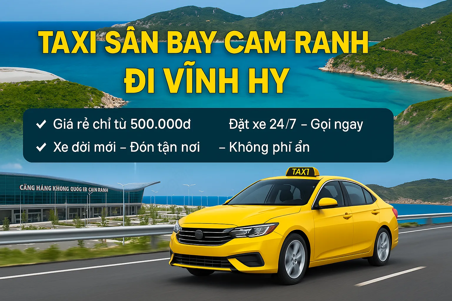Taxi Sân Bay Cam Ranh Đi Vĩnh Hy 1 taxi sân bay cam ranh đi vĩnh hy